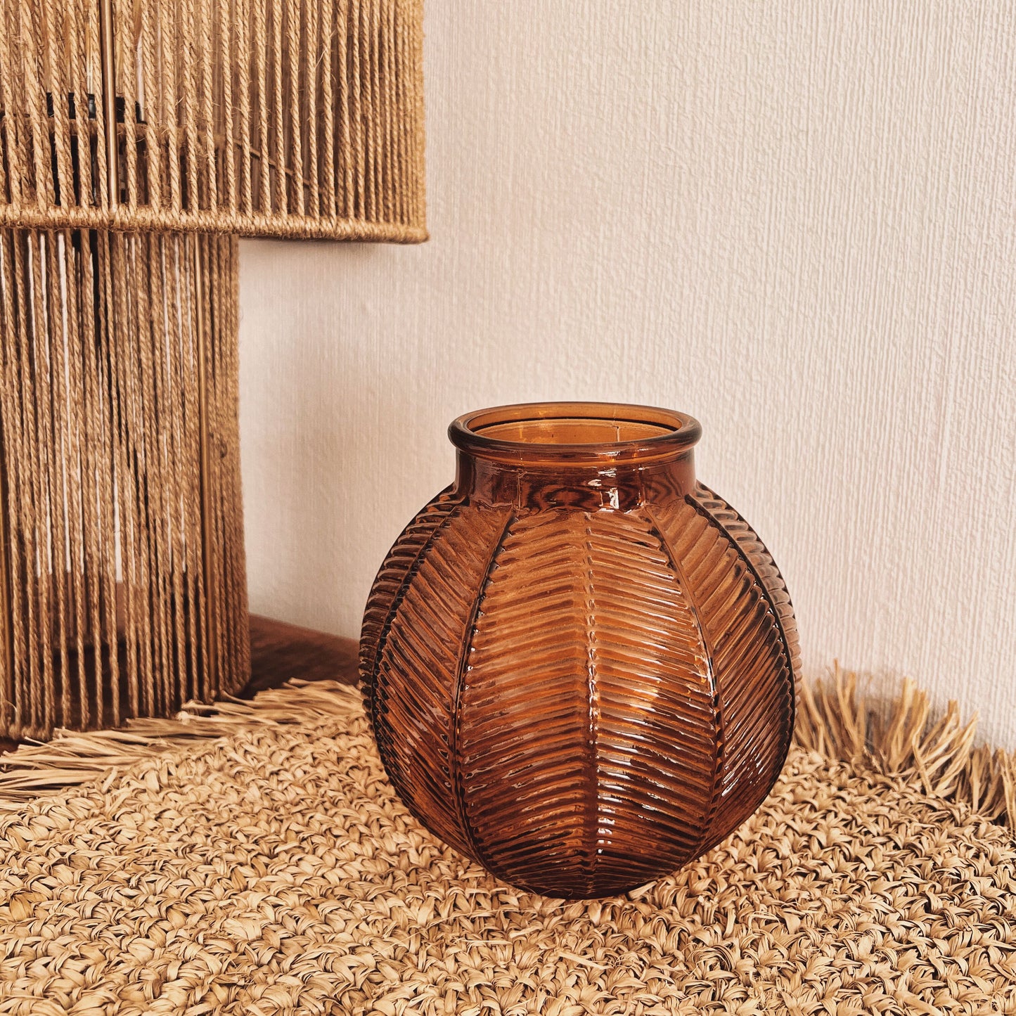 Kerzenglas mit Muster