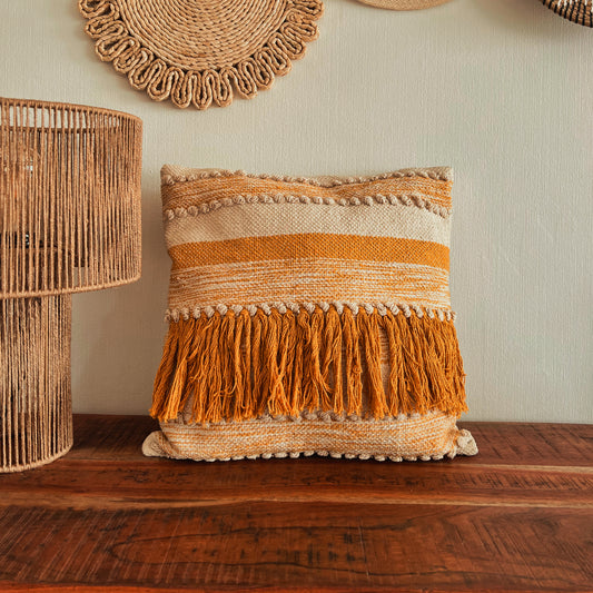 Kissen Boho gelb