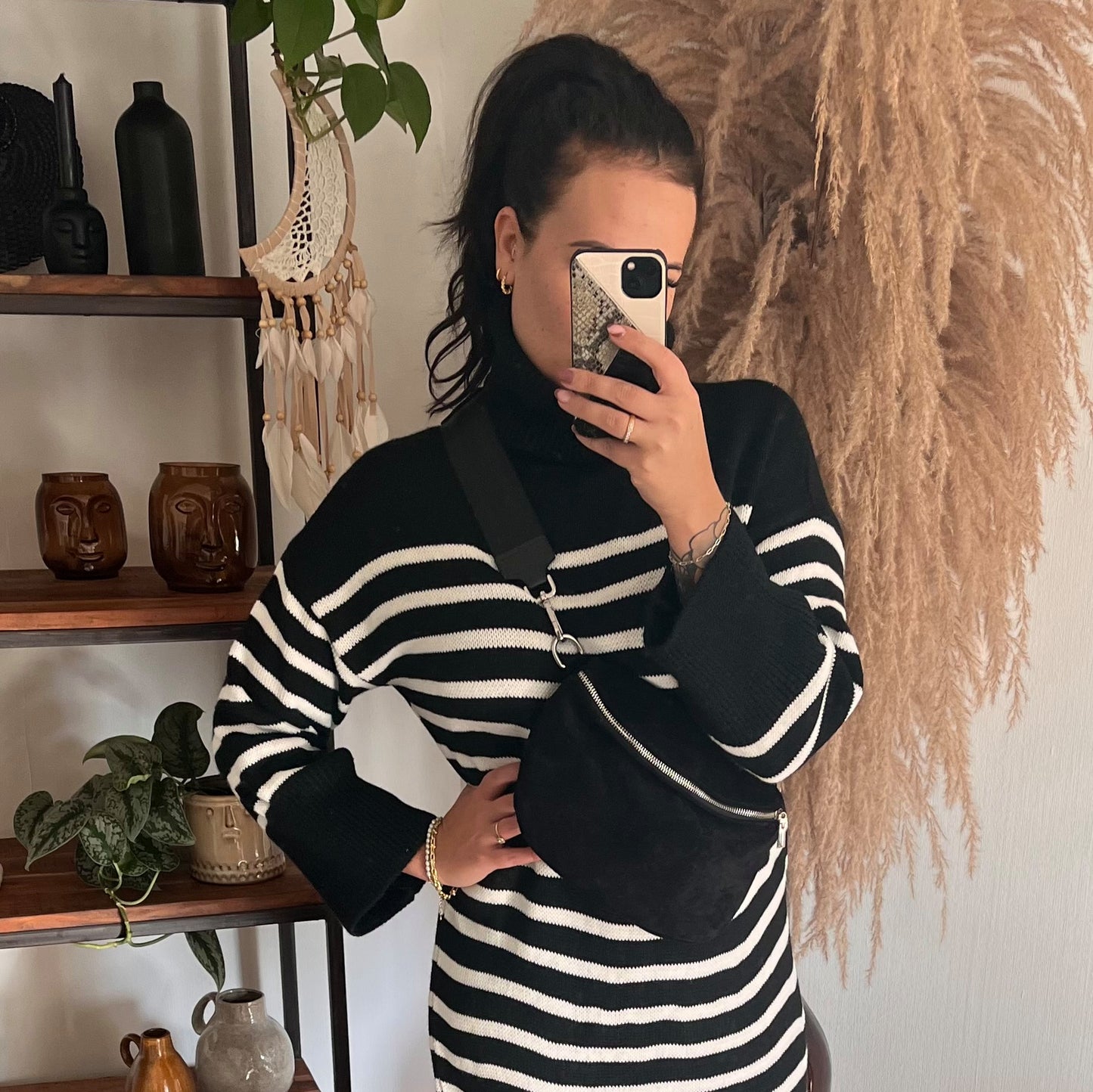 Crossbody Bag Wildleder