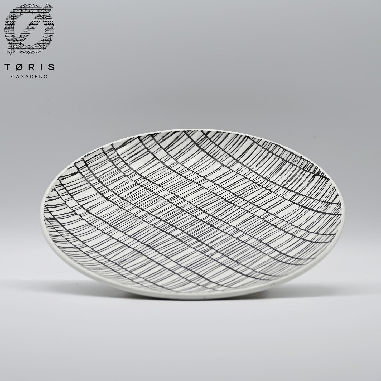 Teller schwarz/weiß