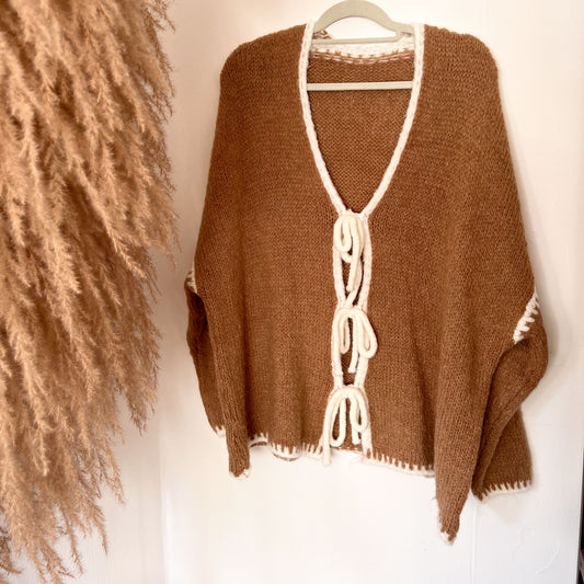 Cardigan mit Schleifen