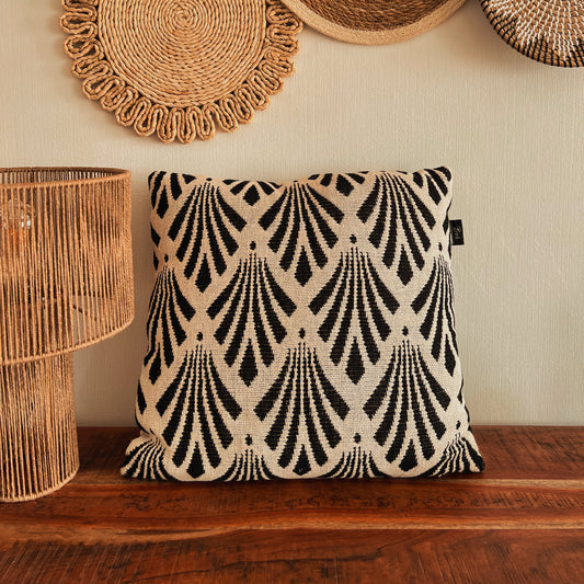 Kissen schwarz/weiß