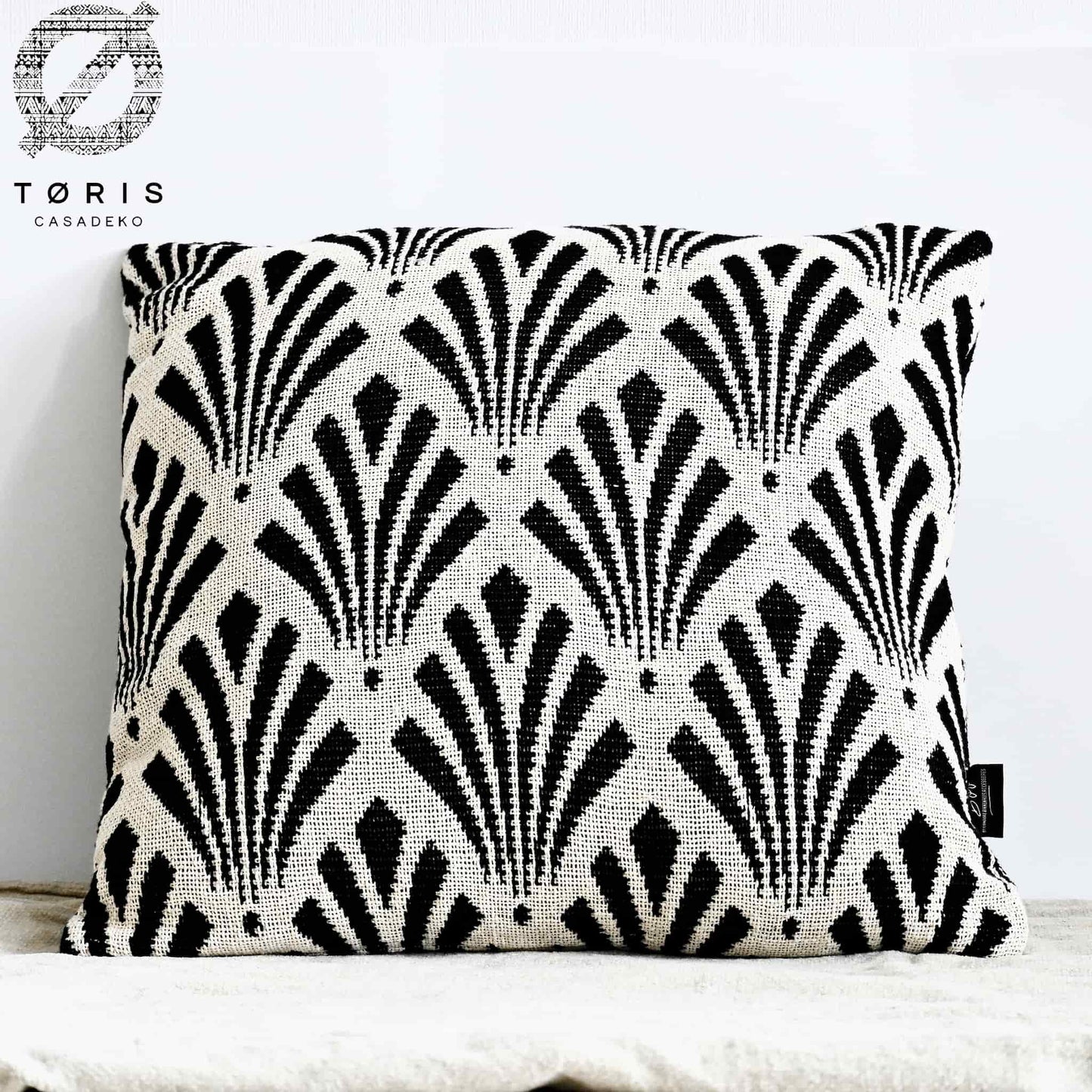 Kissen schwarz/weiß