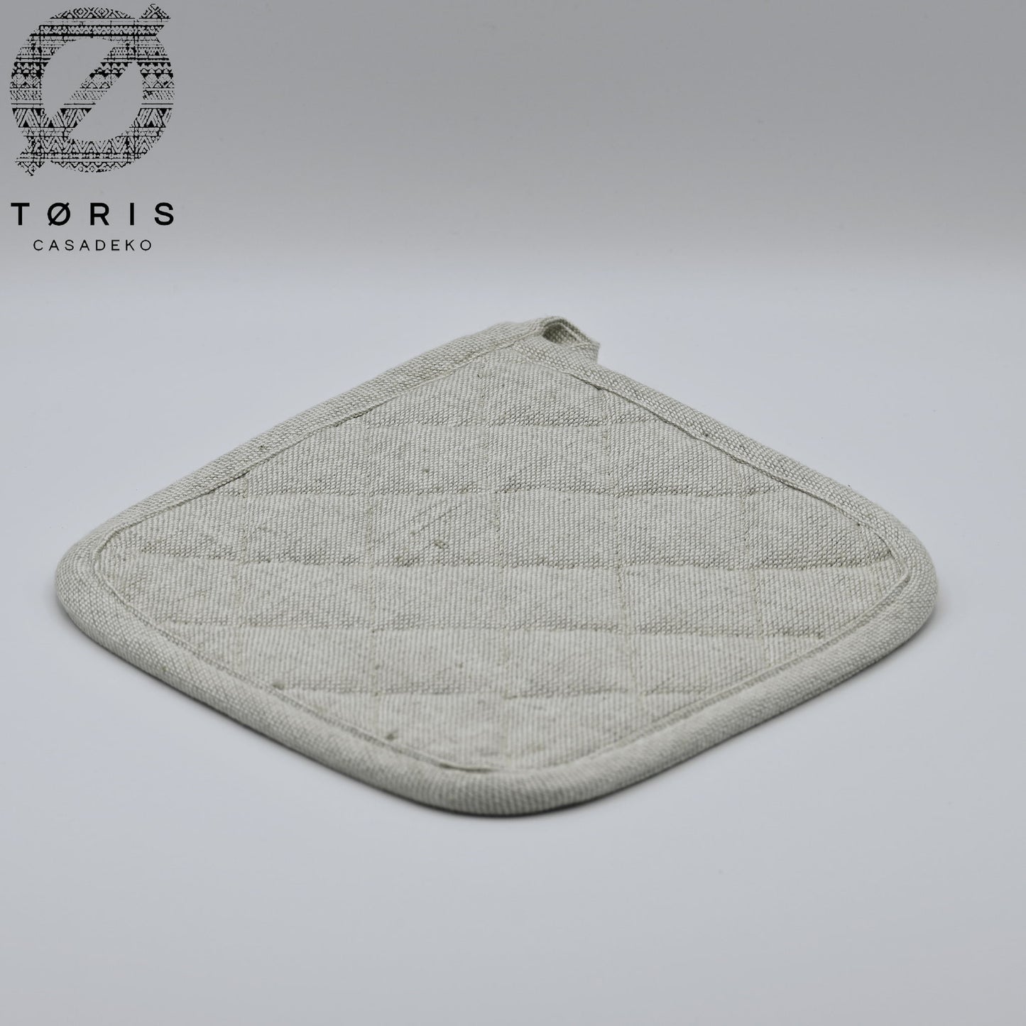 Topflappen beige